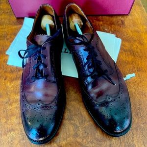 Beautiful Bally Merlot Ombré Oxfords